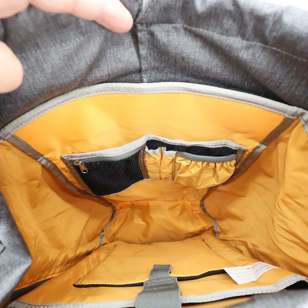 LL Bean Green Mounain Day Pack Backpack Gray Heather 302996 Laptop Sleeve